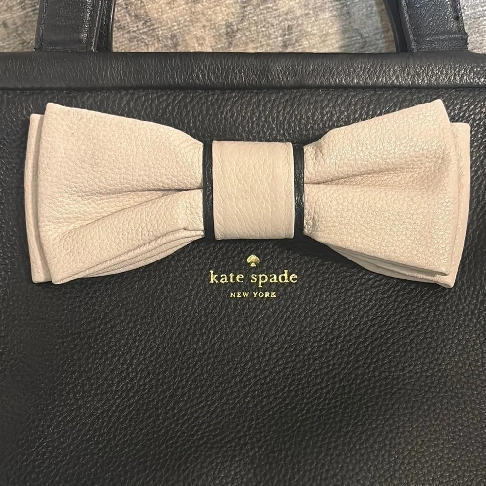 Kate Spade Black Satchel with Bow